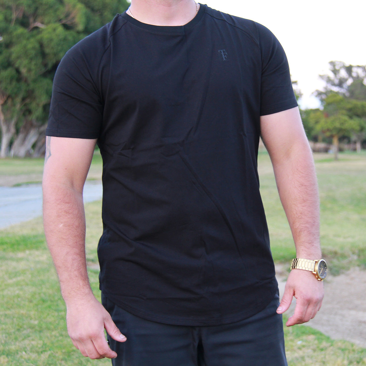 Fitted Black T-Shirt